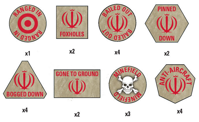 WW3 - Oil War - Iranian Token Set (x21) - TTK13