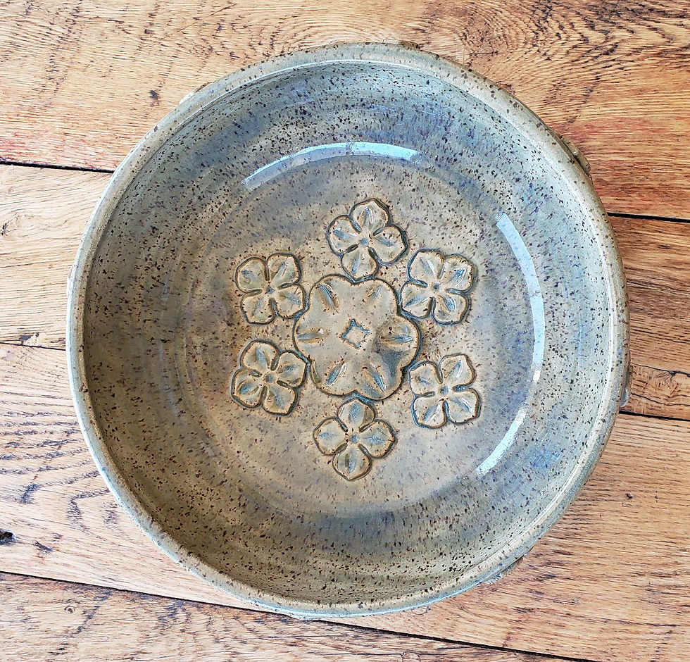 Thumbnail: Blue Green Translucent Serving Bowl