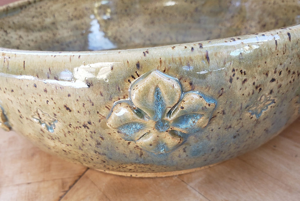 Thumbnail: Blue Green Translucent Serving Bowl