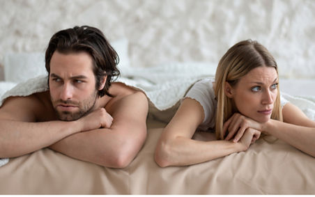 Couple frustrated with lack of interest in the bedroom