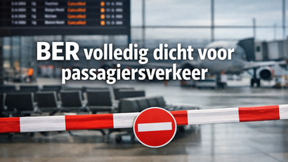 Staking BER op woensdag 18 maart legt airport plat