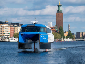 Nieuwe elektrische draagvleugelboot Stockholm