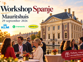 Ook Transavia en Sunny Cars (met tickets en vouchers!) bij Workshop Spanje in Mauritshuis