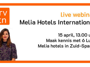 Schrijf je in voor de Live Webinar Meliá luxe hotels Zuid-Spanje