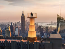 Succesvolle nieuwe attractie in New York: Skylift at Top of the Rock