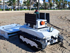 Valencia test 's werelds eerste strandschoonmaakrobot