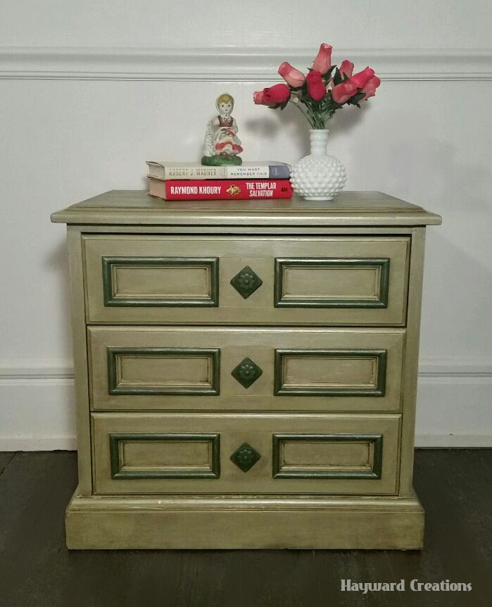 Green nightstand