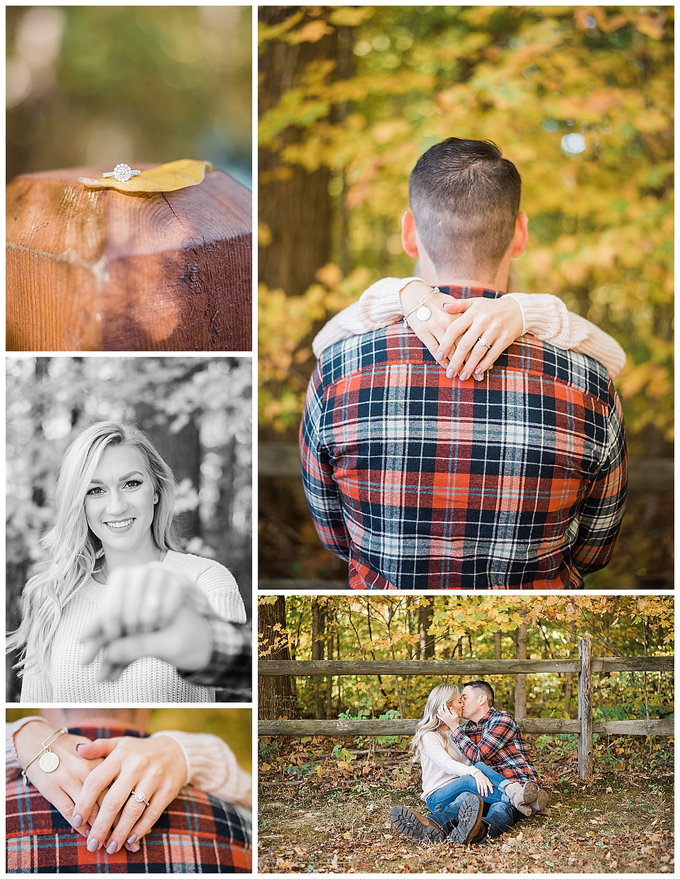 Fall Engagement Session at Slate Run Metro Park