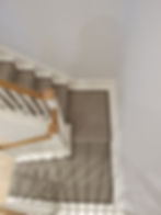 stair runner with cotton binding
