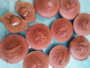 Queques de chocolate e amêndoa