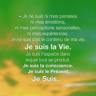 je suis la vie