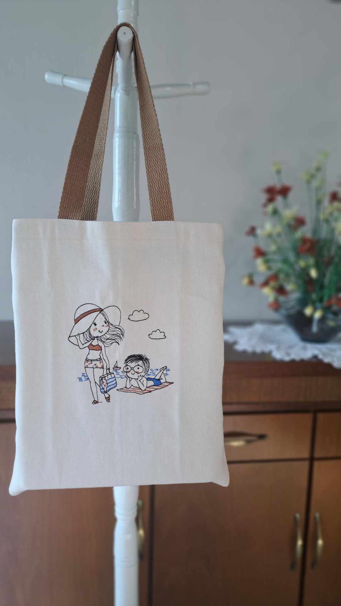 Sacola - EcoMar - Bordada