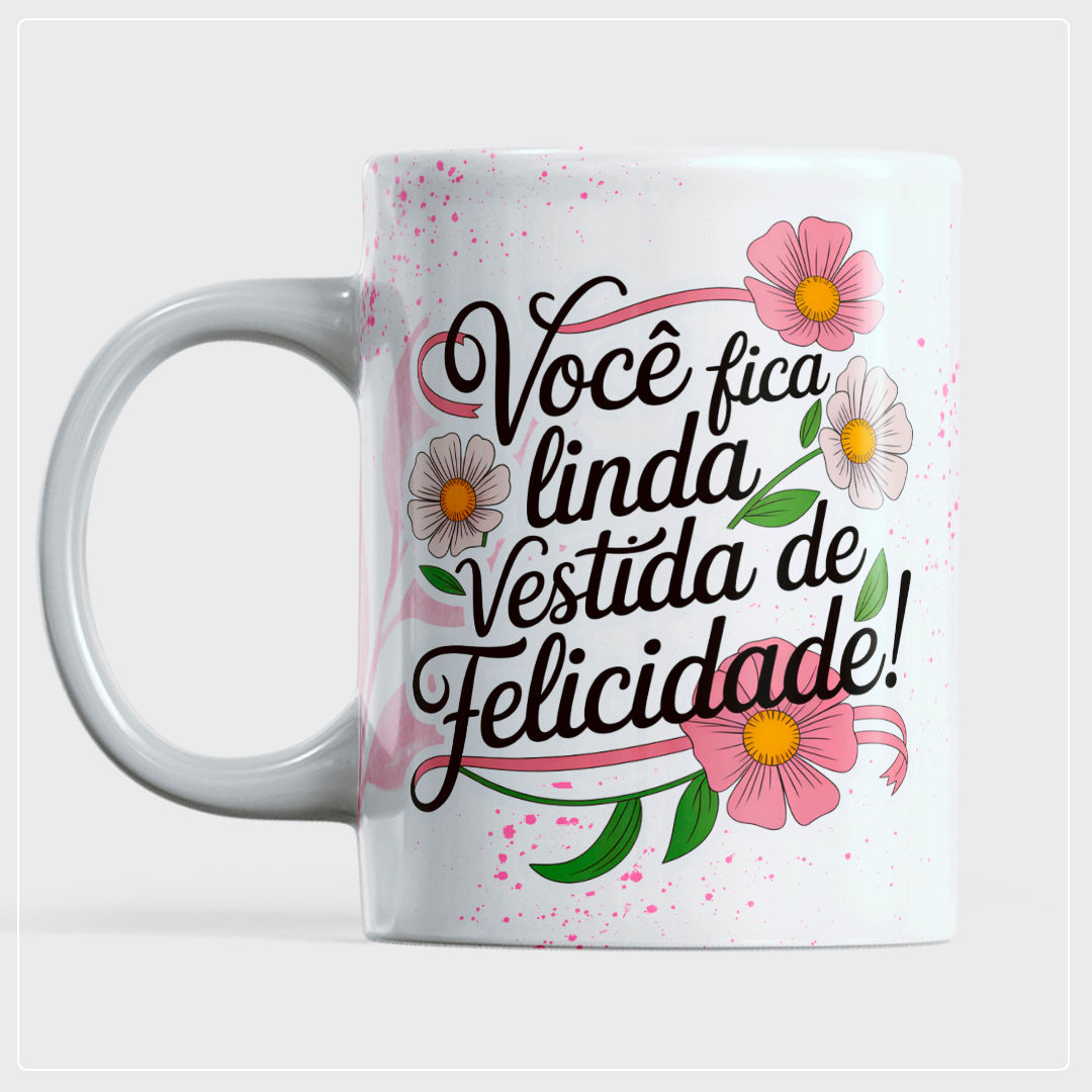 Caneca Dia das Mulheres - Coragem, Força e Sabedoria