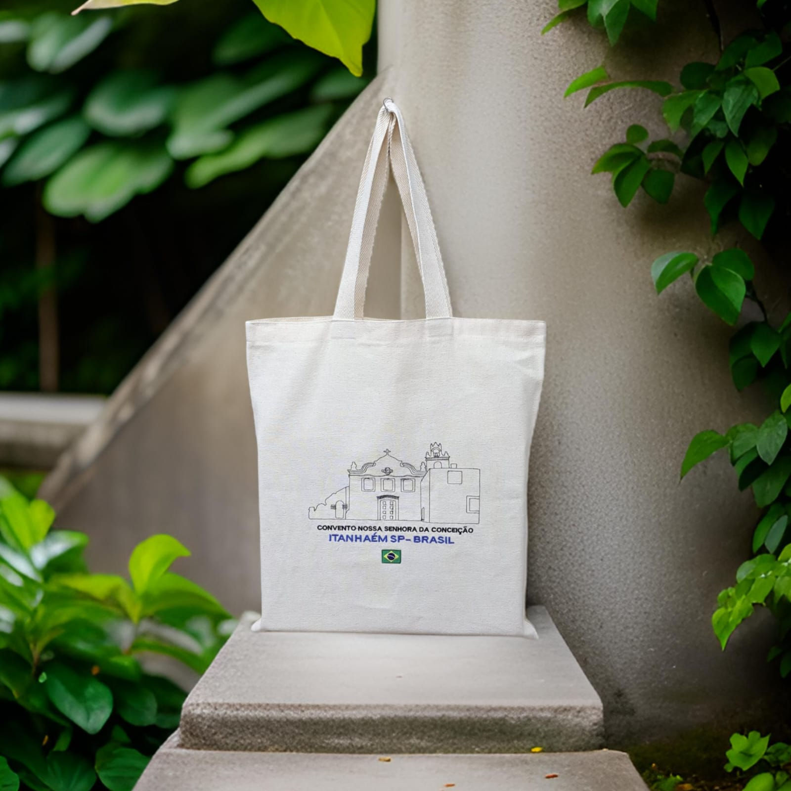 Sacola Ecobag bordadas - Convento de Nossa Senhora de Conceição