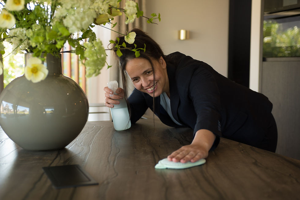 Fatima van schoonmaakbedrijf Cleanya in Zwolle bij particulier