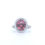 Thumbnail: Pink Tourmaline Halo Ring (#18206)