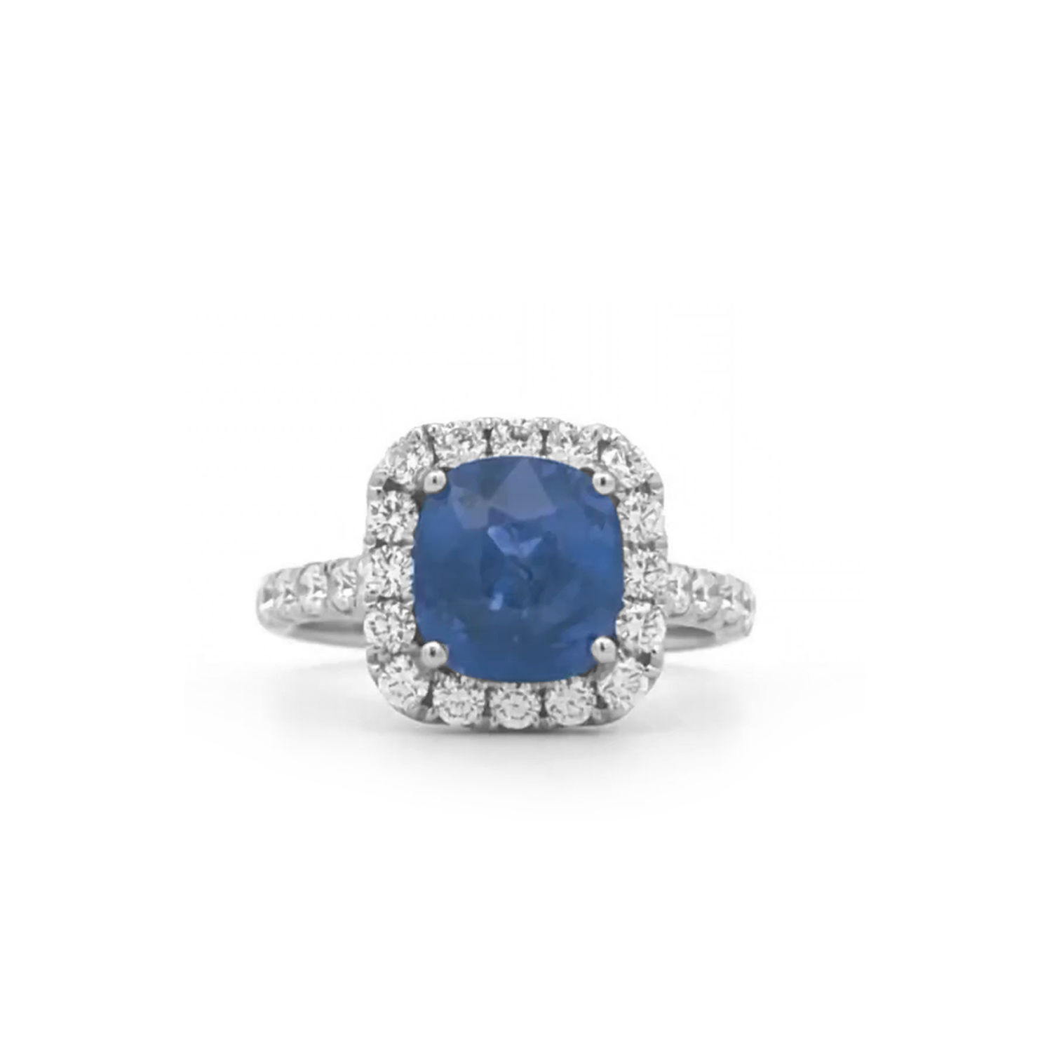 Sapphire Halo Ring (#17503)