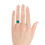 Thumbnail: Three Stone Emerald Ring (#18029)