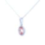 Thumbnail: Pink Tourmaline Halo Pendant (#18225)