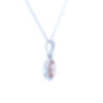 Thumbnail: Pink Tourmaline Halo Pendant (#18225)