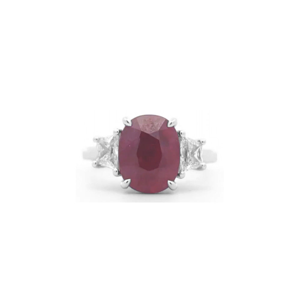 Three Stone Ruby Ring (#18074)