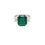 Thumbnail: Three Stone Emerald Ring (#18519)