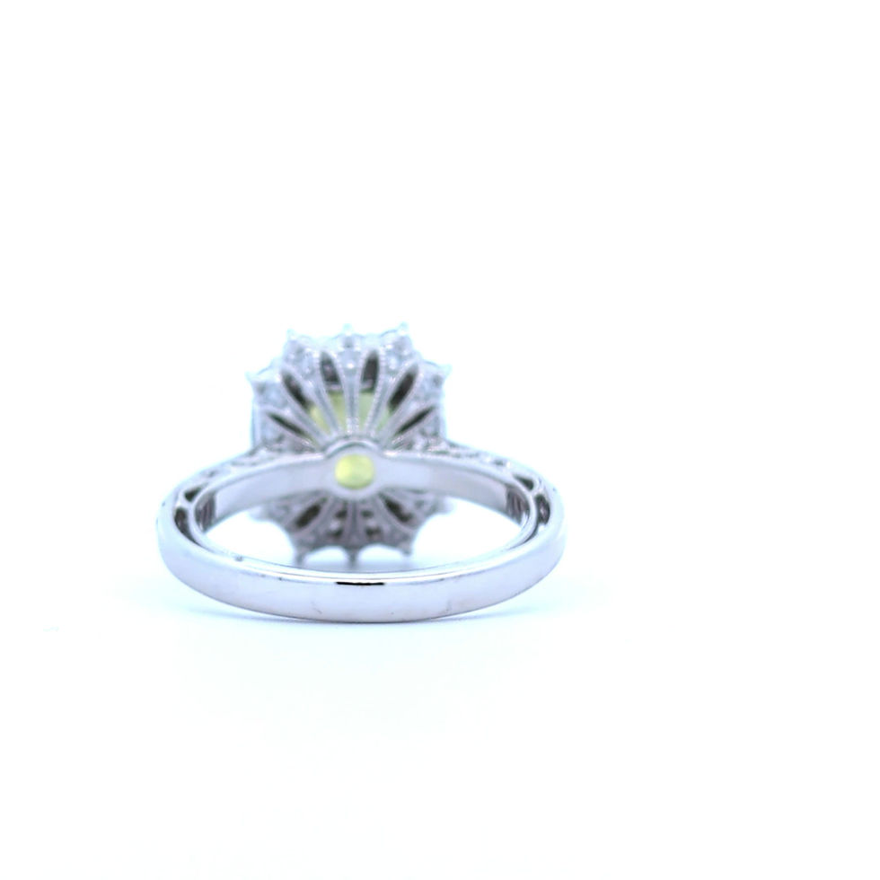 Thumbnail: Royal Green Sapphire Ring (#18339)