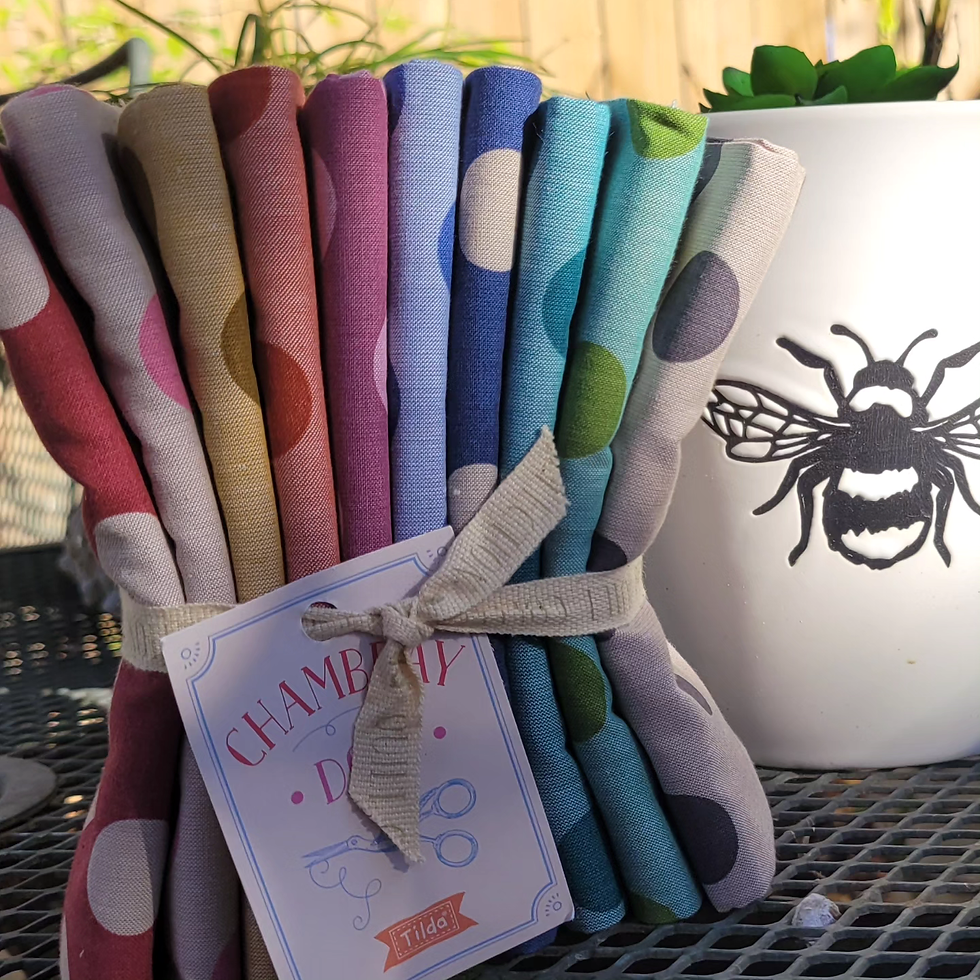 Thumbnail: Tilda Chambray Dots Fat Quarter Bundle 