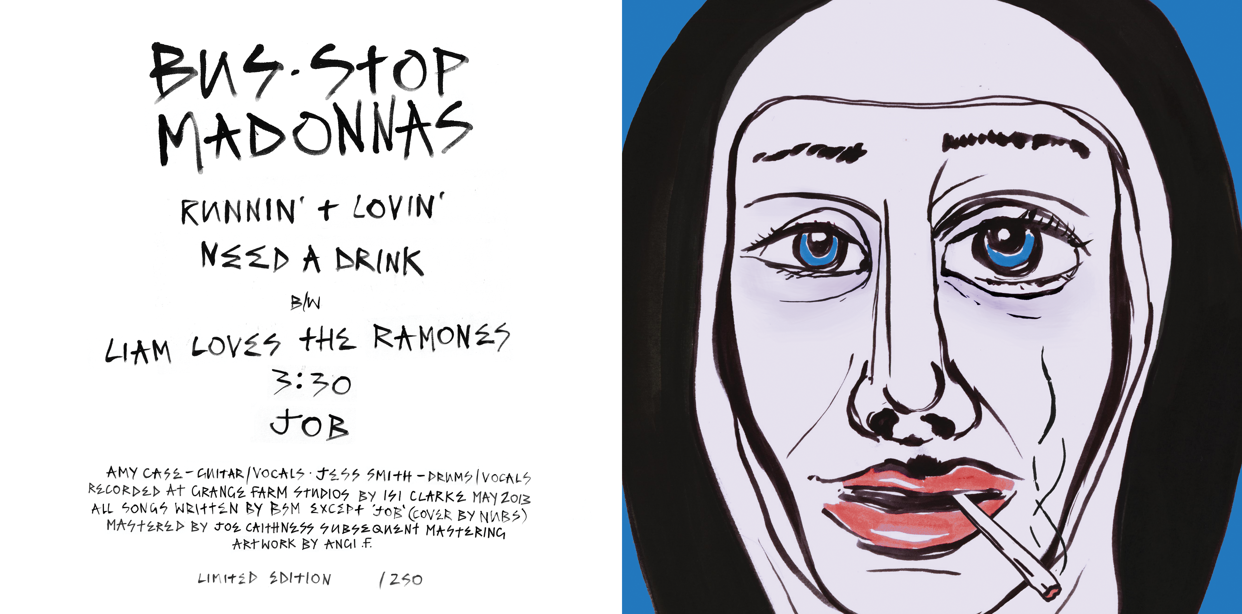 EP 7" vinyl by Bus Stop Madonnas