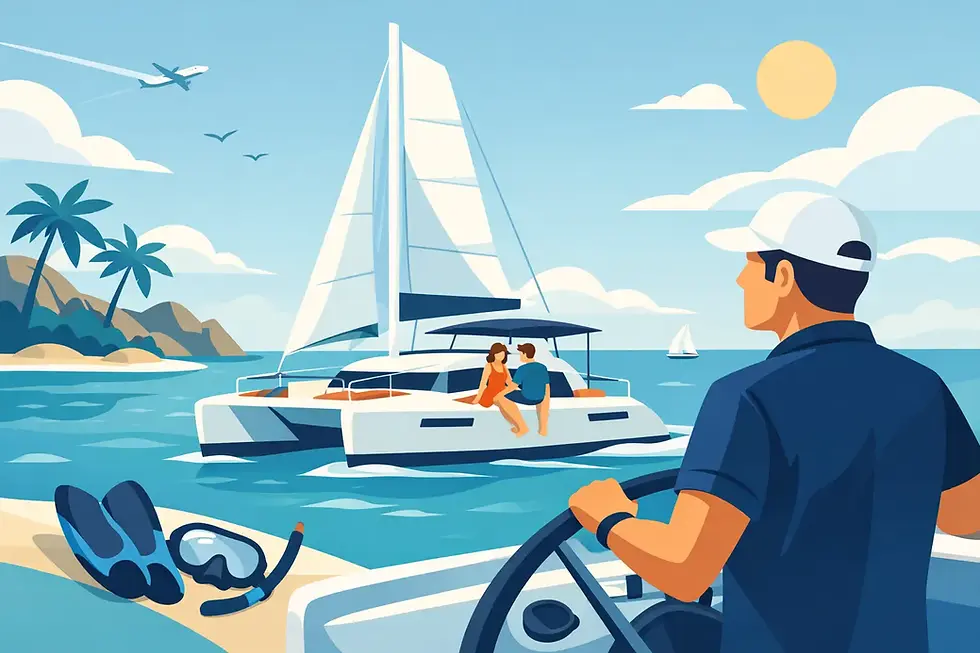 Katamaranurlaub mit Skipper entspannt planen