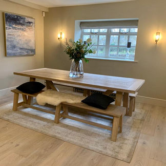 Engineered Plank Flooring Dining Room