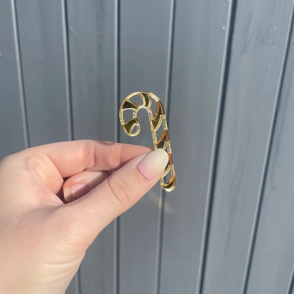 Thumbnail: Hand holding decorative candy cane
