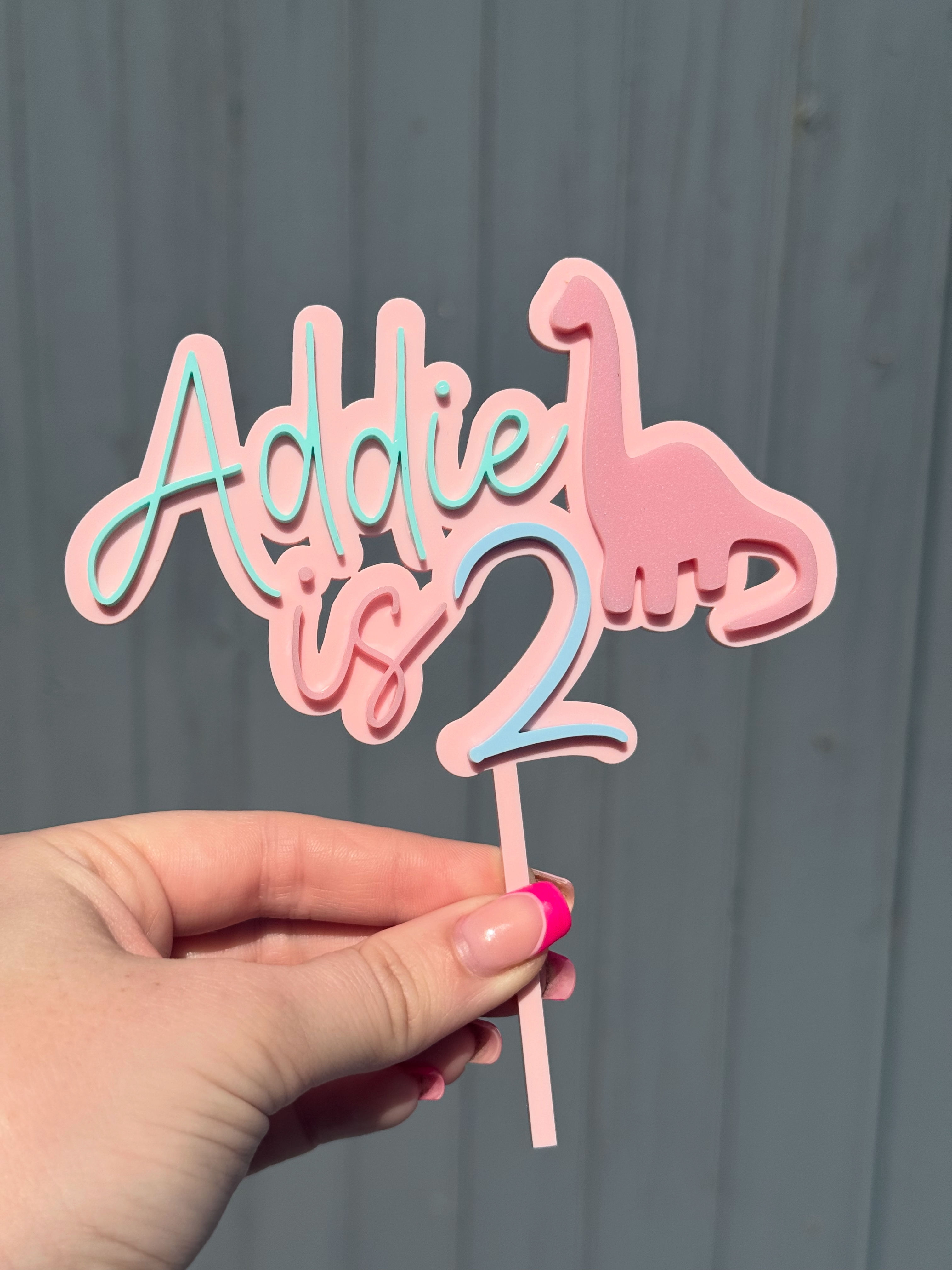 Name Is Age Dinosaur Girly