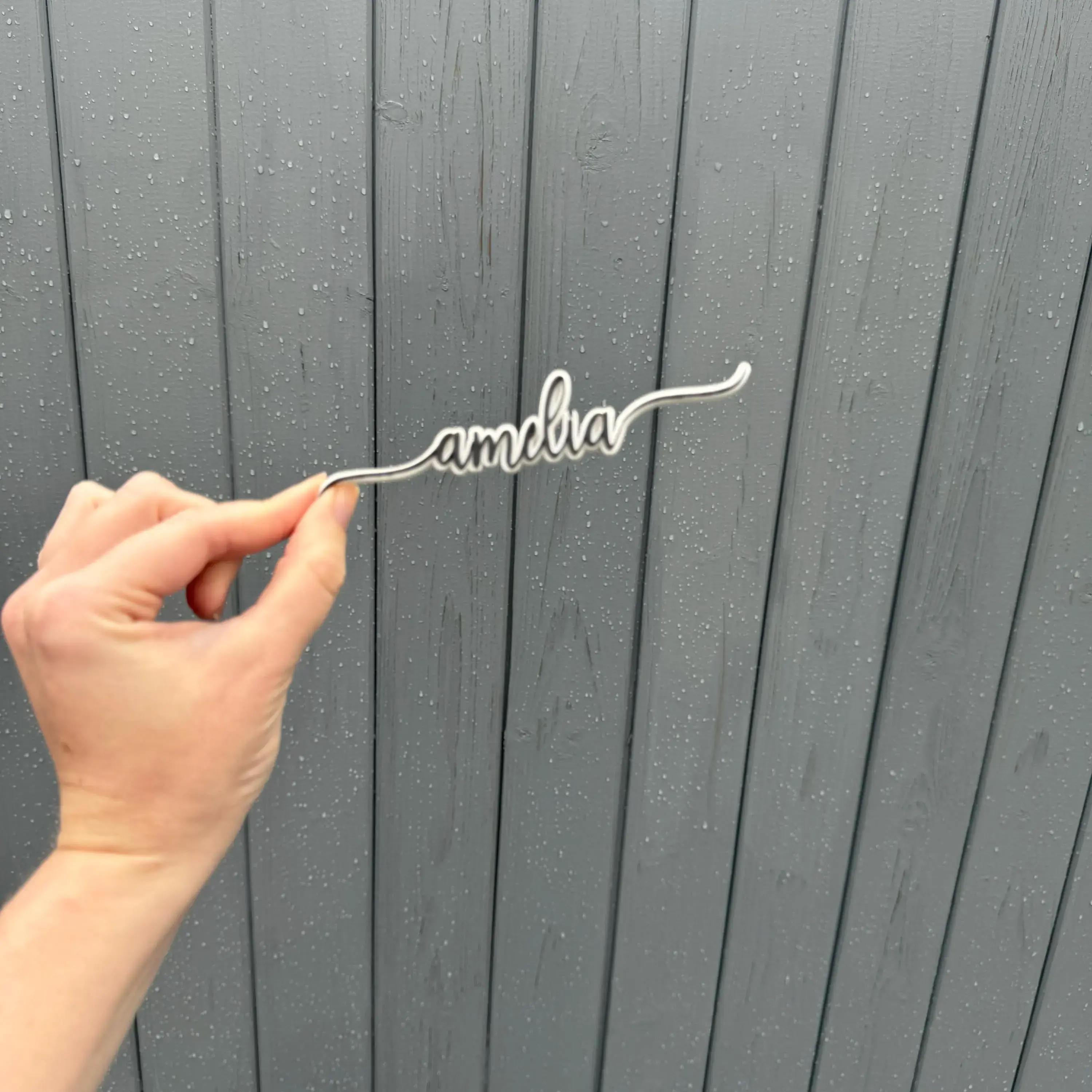Name with swirls
