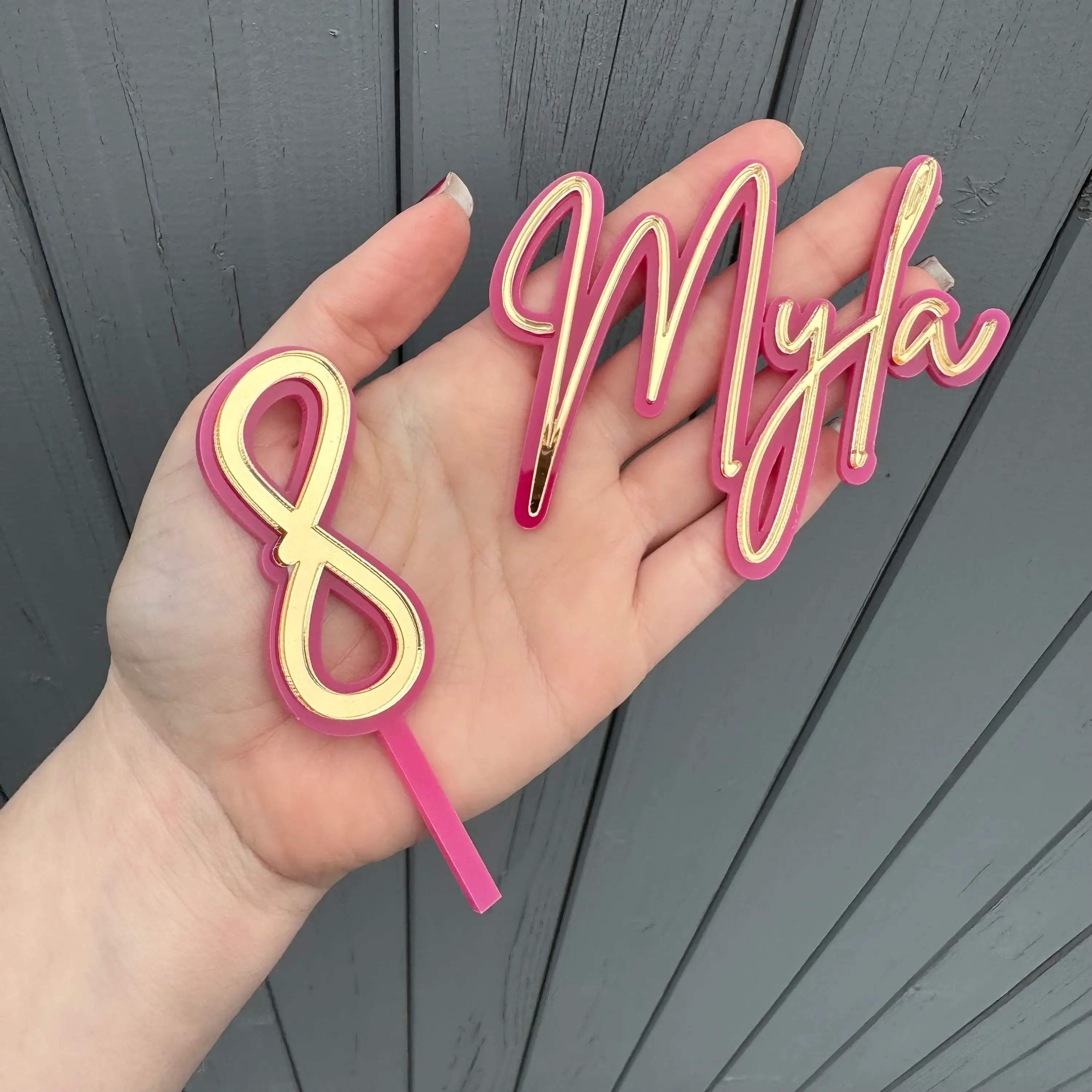 Cake toppers for Myla, age 8