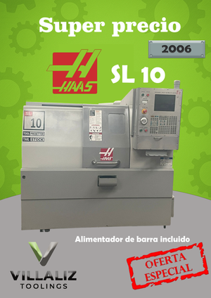 🎯 ¡En Venta! – Torno CNC Haas SL-10 (2006) con Alimentador de Barra