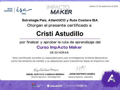 Curso Impacto Maker, para el uso de inteligencia artificial para generar ideas de cambio