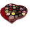 Thumbnail: Rosebud Red Satin Heart with 24 Chocolates