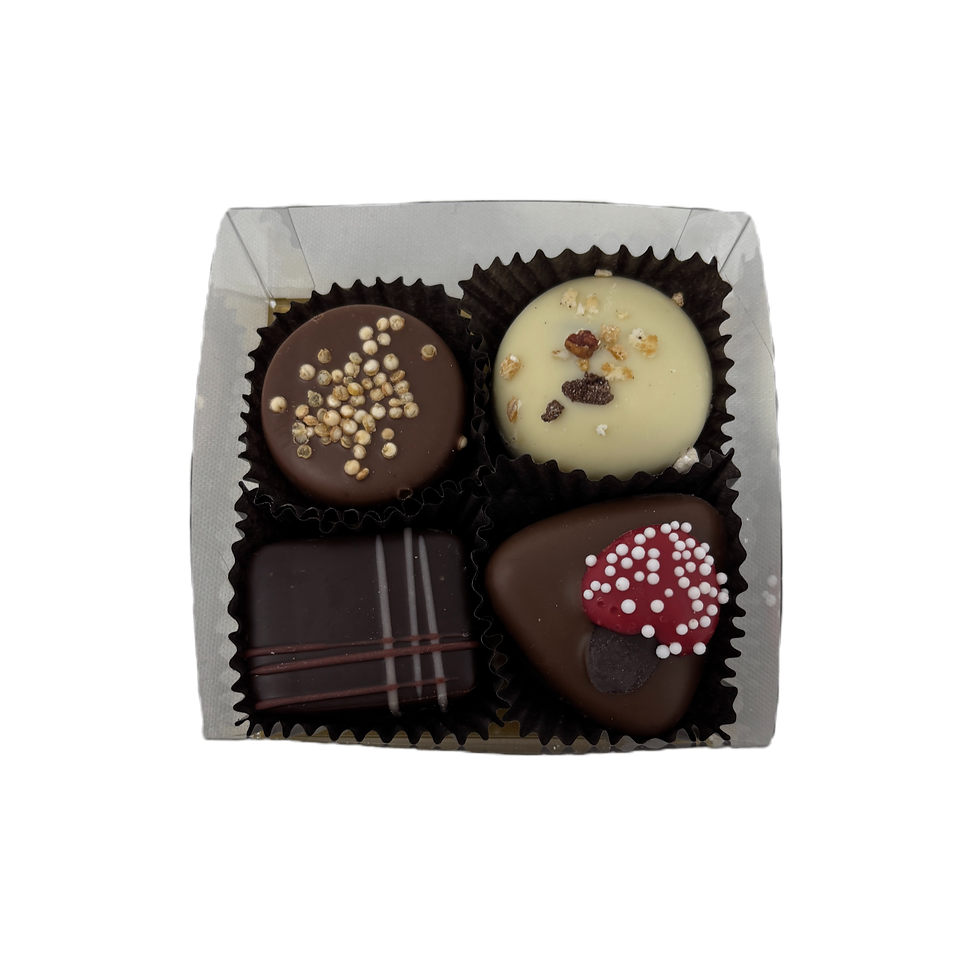 Thumbnail: Collection of 4 Belgian Chocolates