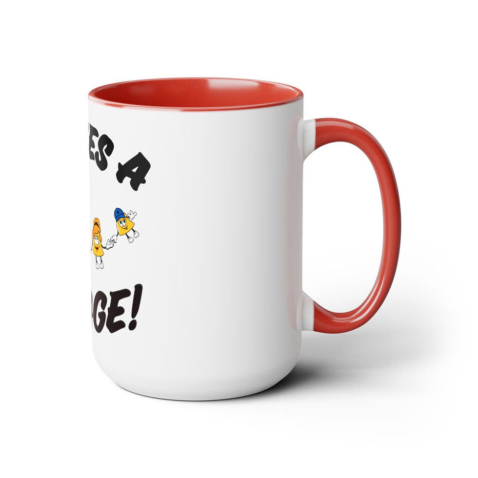 Thumbnail: Lil Nacho Super Cool Two-Tone Coffee Mugs, 15oz