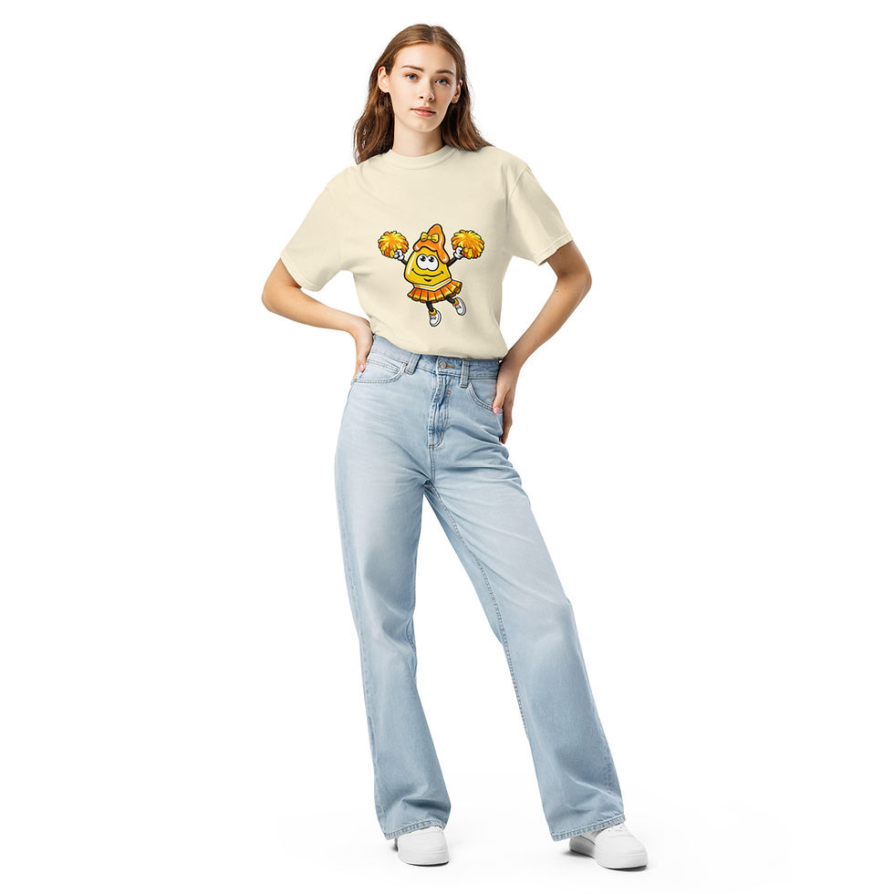 Thumbnail: Lil Nacho / Jumping Cheerleader / Women's Heavyweight T-Shirt