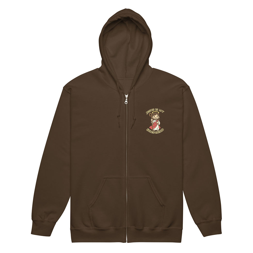 Thumbnail: Jesus Is My Shepherd Unisex heavy blend zip hoodie