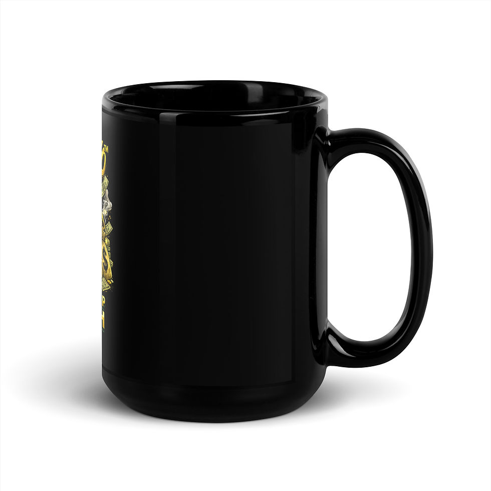 Thumbnail: Lil Nacho Chip into Cash Black Glossy Mug