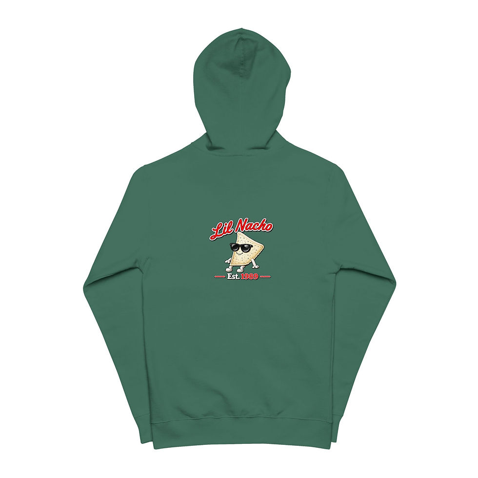 Thumbnail: Lil Nacho Unisex Fleece Zip Up Hoodie