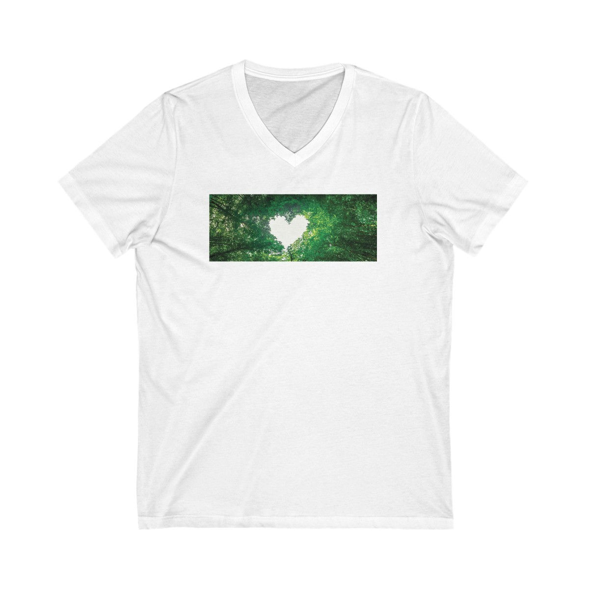 Lil Nacho Enviro-Heart Unisex Jersey Short Sleeve V-Neck Tee