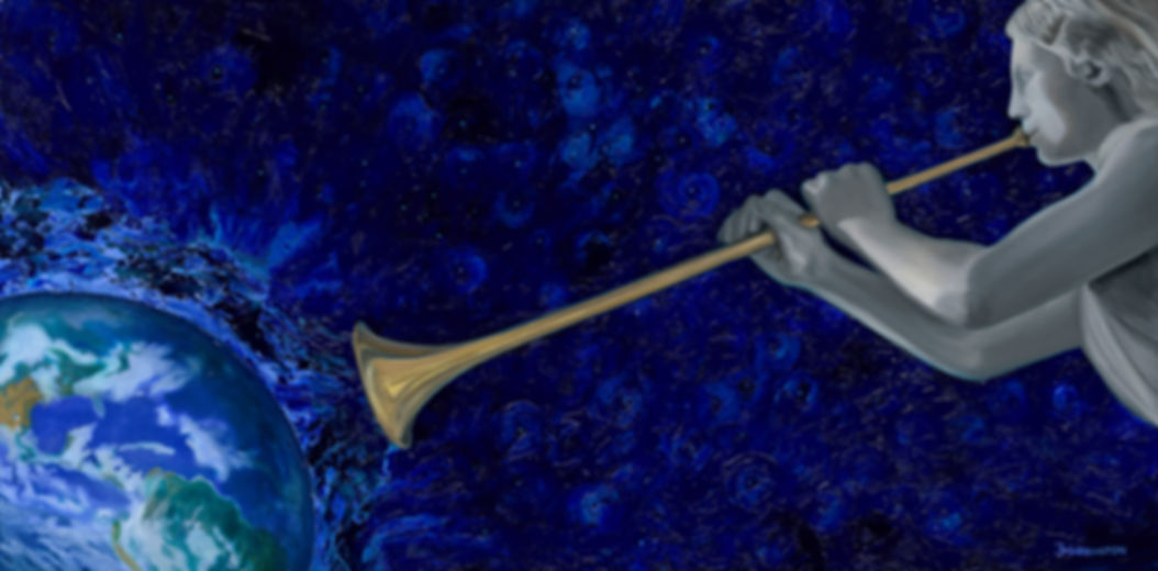 TRUMPET OF GOD painting by Brenda Harrington