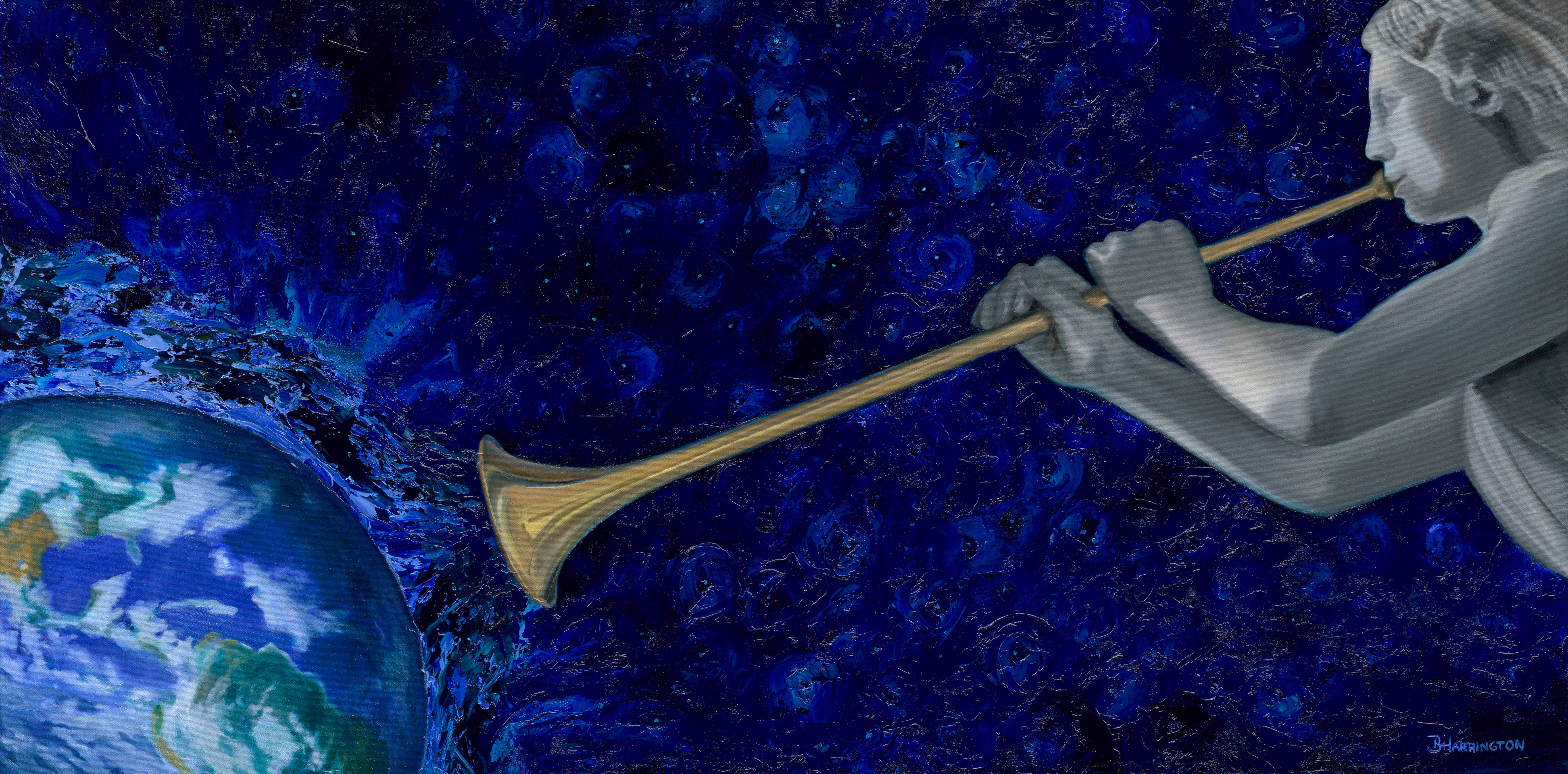 TRUMPET OF GOD painting by Brenda Harrington