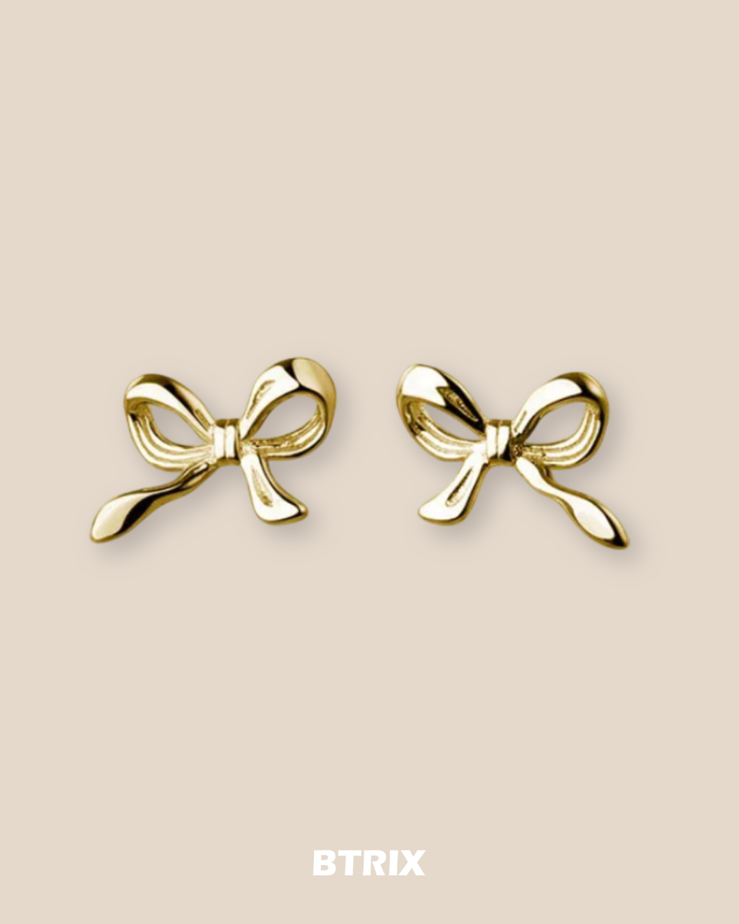 Bow Earrings - Golden