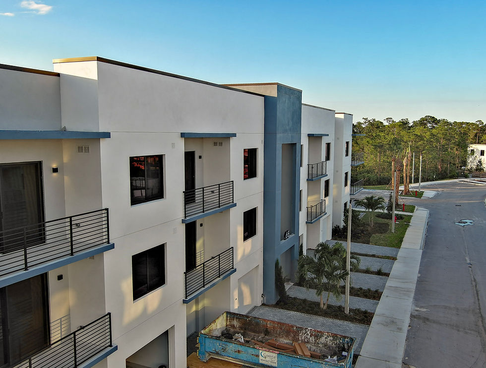 Exterior view of a multi-story apartment building representing insurance claim documentation