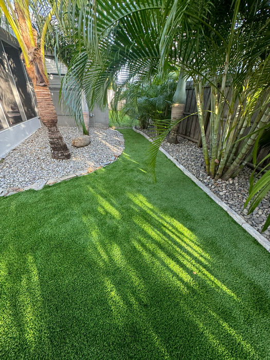 Artificial turf installation by M'Owen Your Lawn LLC in Brevard County FL